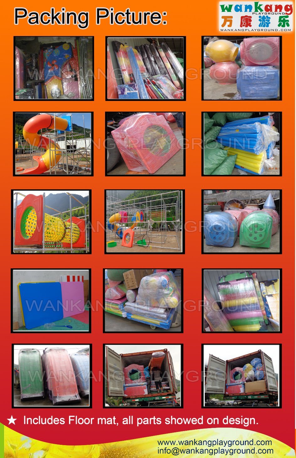 New Design Commercial Kids Plastic Soft Indoor Playground (WK-E928c)
