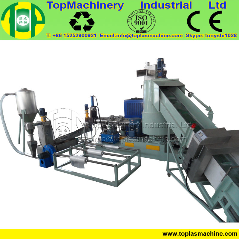 Plastic LDPE HDPE PS ABS PC HIPS PC PE PP Film Granulating Machine