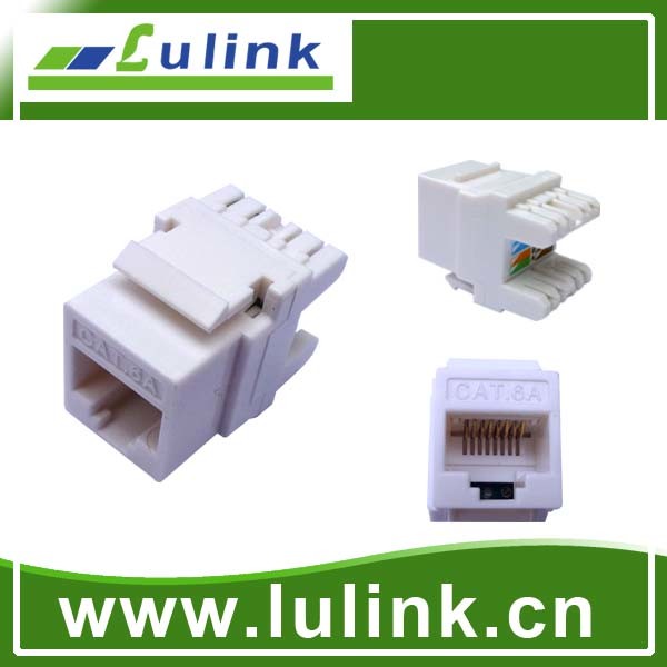 Best Price UTP CAT6A Keystone Jack 180 Degree Short Type