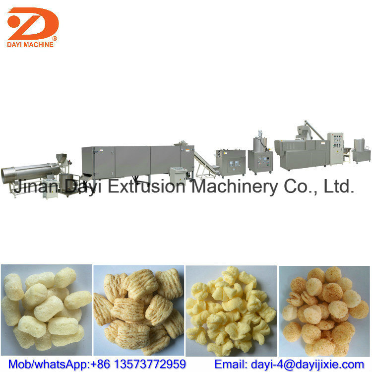 Corn Puff Snacks Food Making Machinery /Twin Screw Extruder