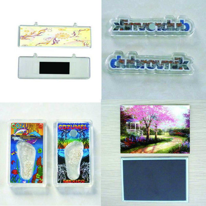 Custom Souvenir Plastic Rectangle Refrigerator Magnet for Promotion Gift