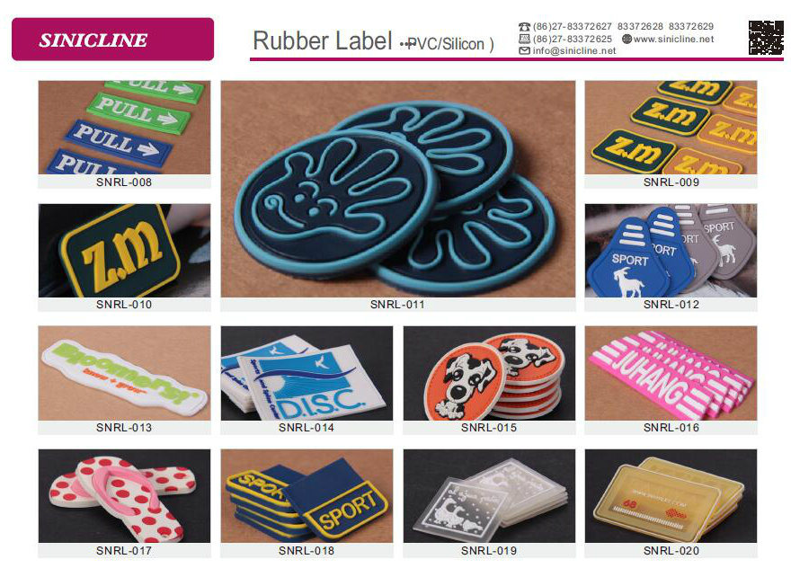 Sinicline Irregular Shape Custom Rubber Patch Logo