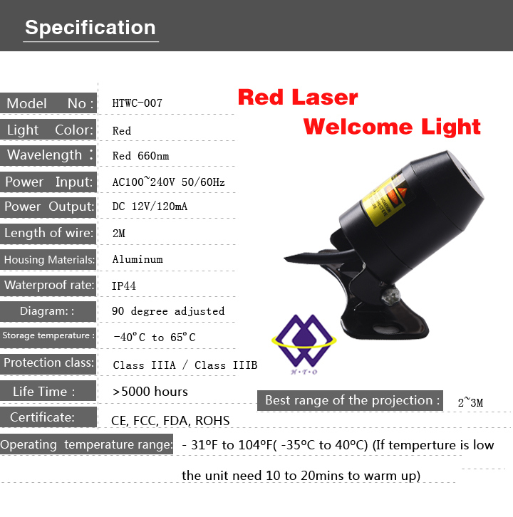 Red Laser Welcome Lights for Nightclub