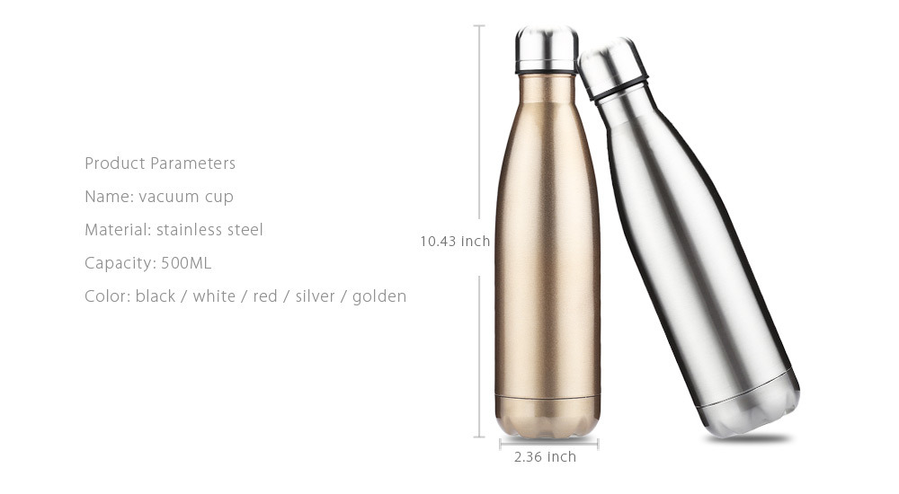 BPA Free Double Wall Vacuum Insulated Stainless Steel Water Bottle