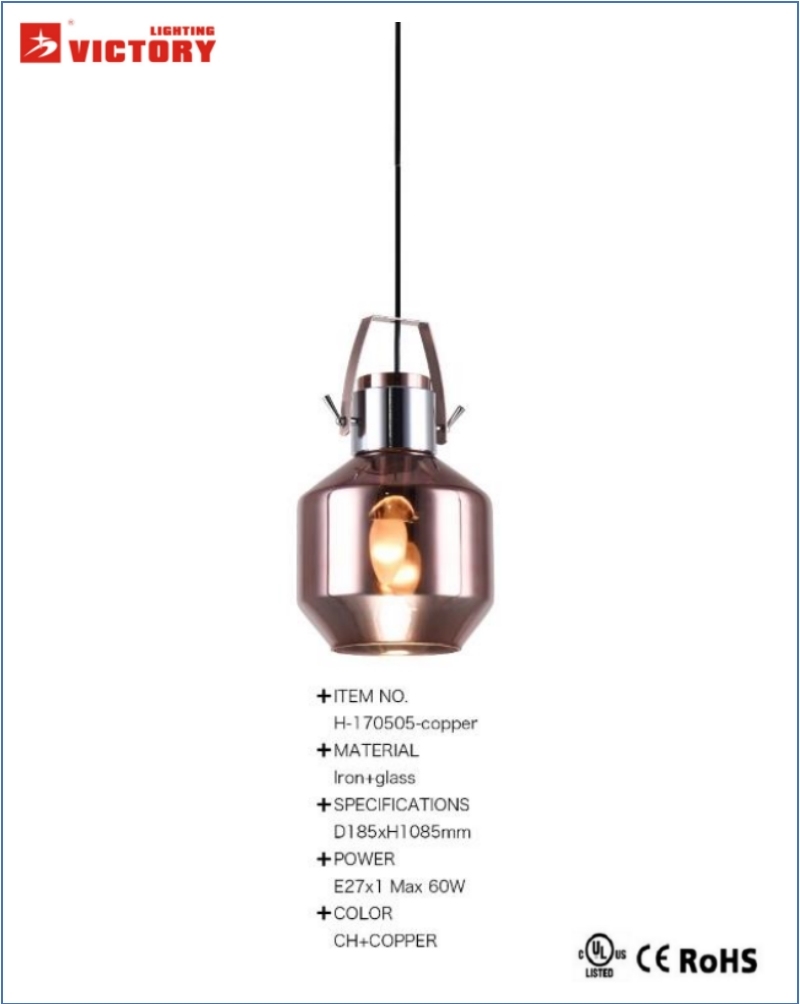 Glass Chandelier Modern Unique Design Pendant Light