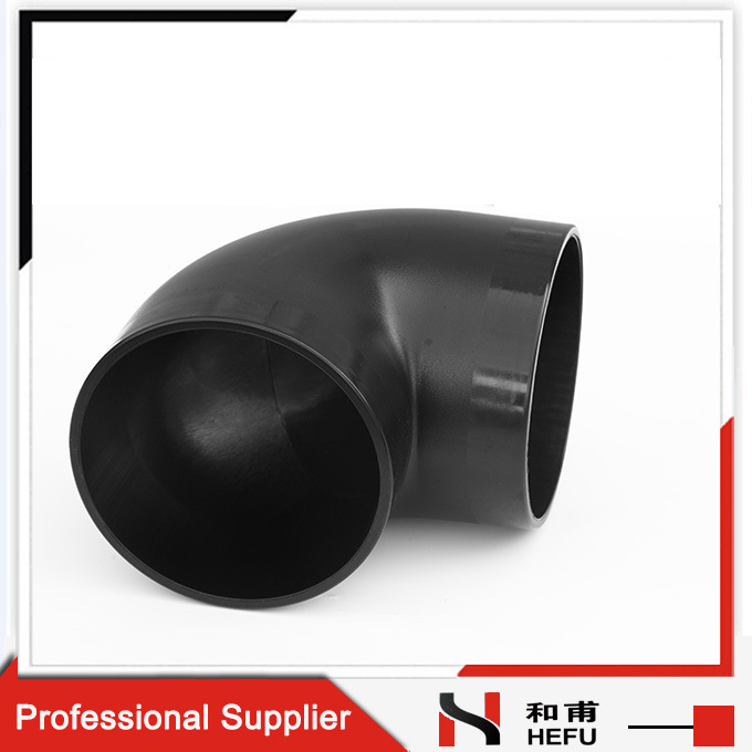 Customized Size Bleack Threaded HDPE Plastic Pipe Tube Fittings