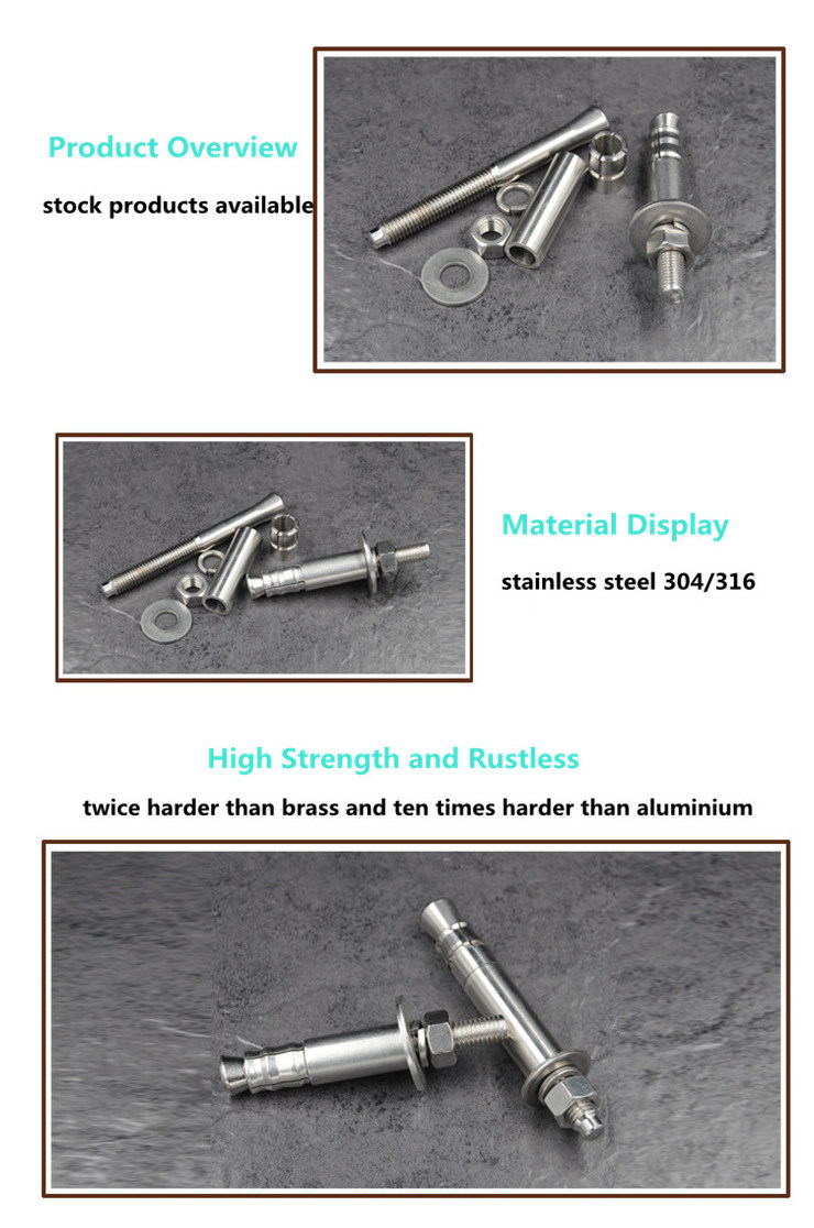 High Strength Bolts Expansion Screws Wedge Anchor
