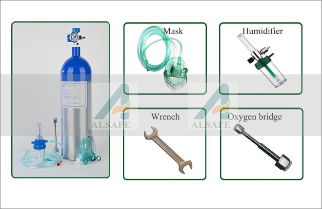 Oxygen M9 Tank W/Toggle Valve 255liter