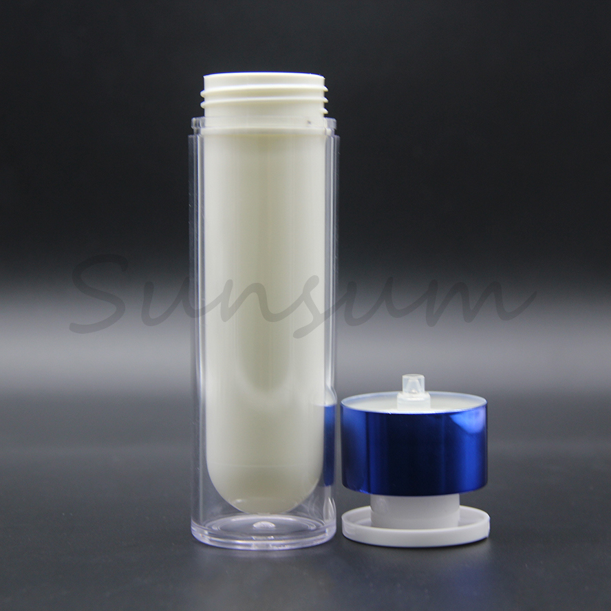 Double Wall Airless Bottle for Cosmetic Packaging