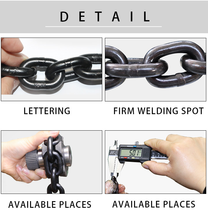 G80 Alloy Steel Lifting Link Chains 10mm for Lifting Hoist