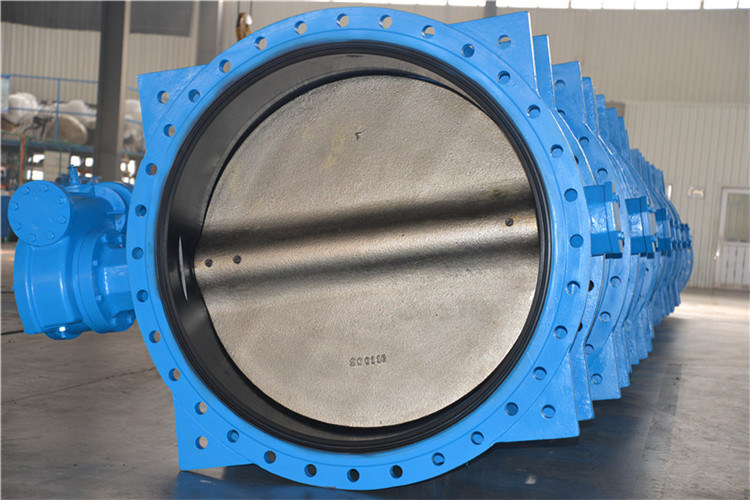 Resilient Seat Double Eccentric Flanged Butterfly Valve