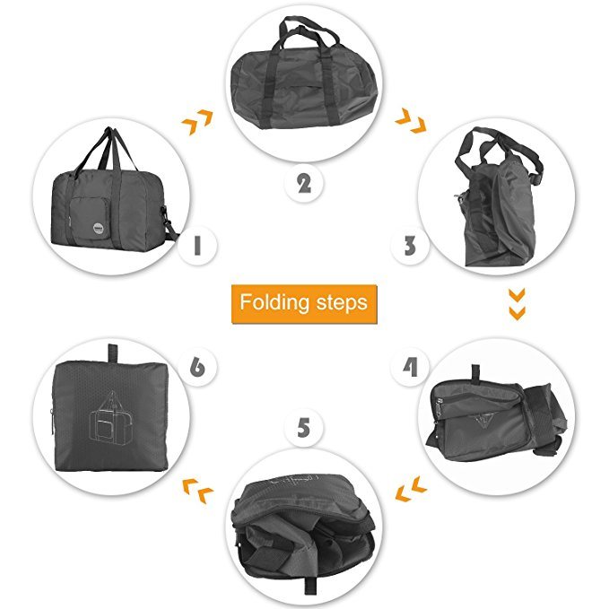 Foldable Travel Duffel Bag Luggage Sports Gym Water Resistant Bag
