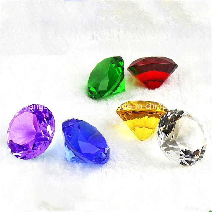 High Quality Multicolor Crystal Diamond Crystal Crafts for Home Wedding Decorative Gifts