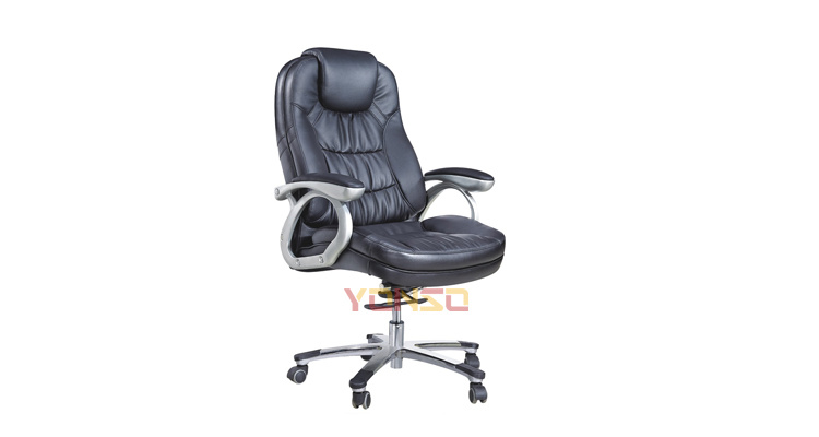 High Back Ergonomic Black Leather Executive Big and Tall Office Chair