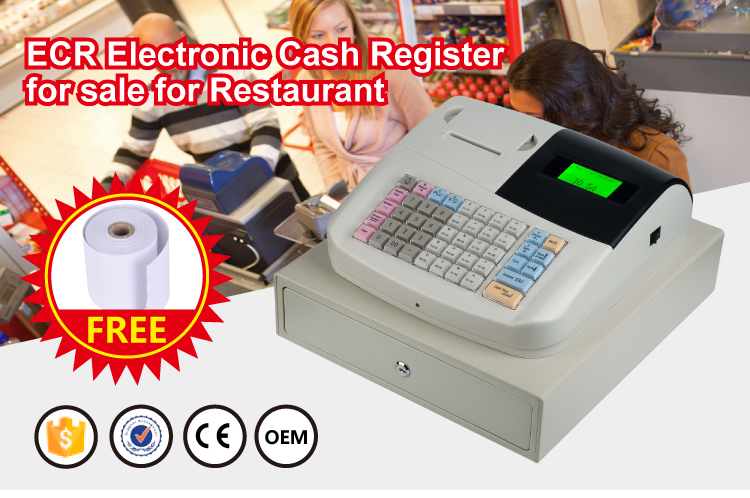 Bimi Keyboard Type Electronic Cash Register Built-in Software with 58mm Thermal Receipt Printer