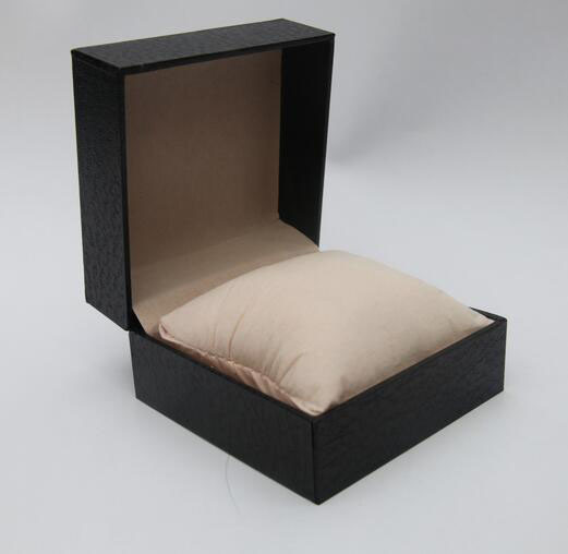 Lichee Pattern Flip Watch Box, Watch Packing Box, Glue Box, Plastic Watch Box