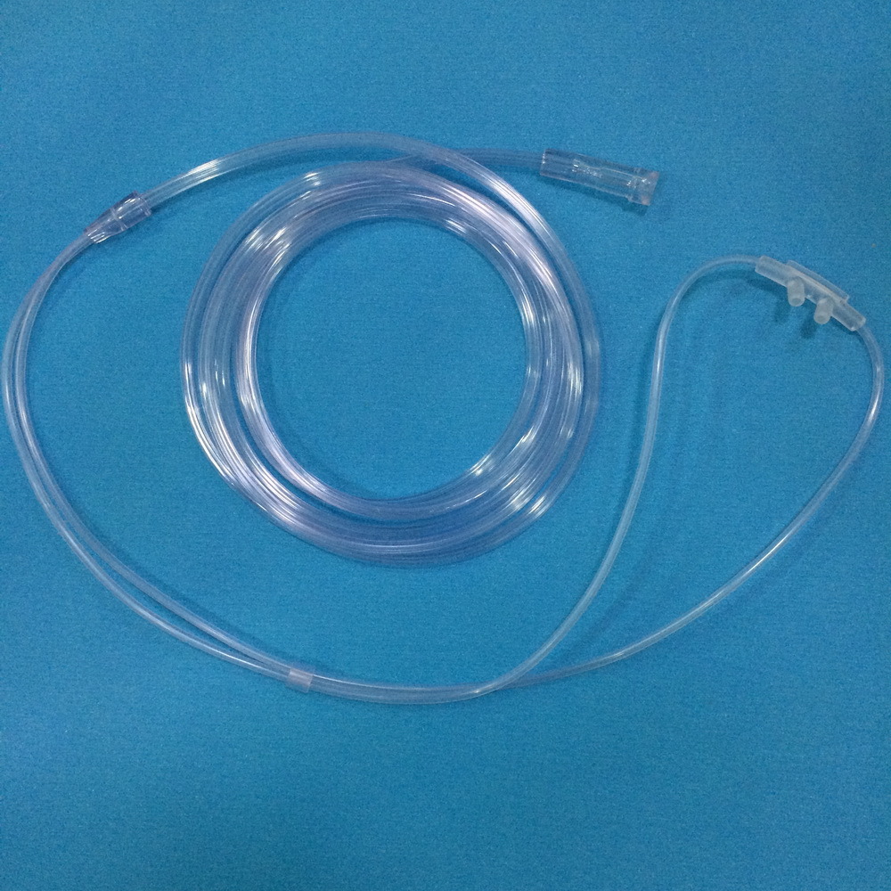 High Output Medical Disposable Nasal Oxygen Cannula for Adult / Pediatric / Infant / Neonate