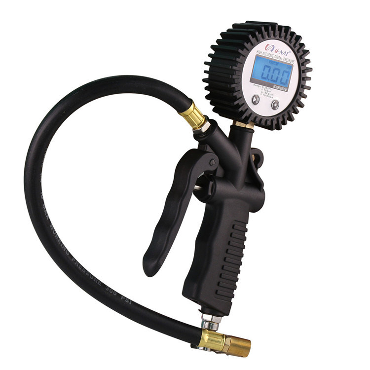 Car Tyre Air Inflator Pump Digital Pressure Gauge