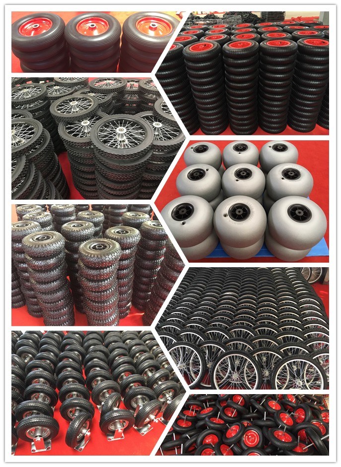 300-8 13inch Plastic Centre Solid PU Foam Wheel