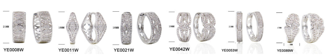 New Designs Accessories Brass CZ Stud Bride Cheap Earrings