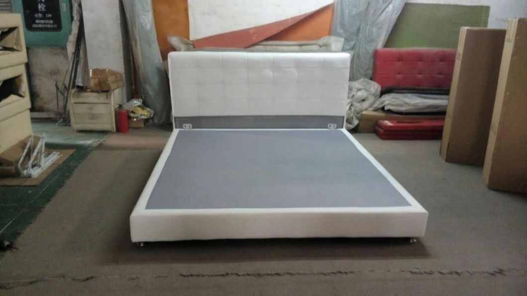 Modern Leather Bed, Simple Bed (6027)