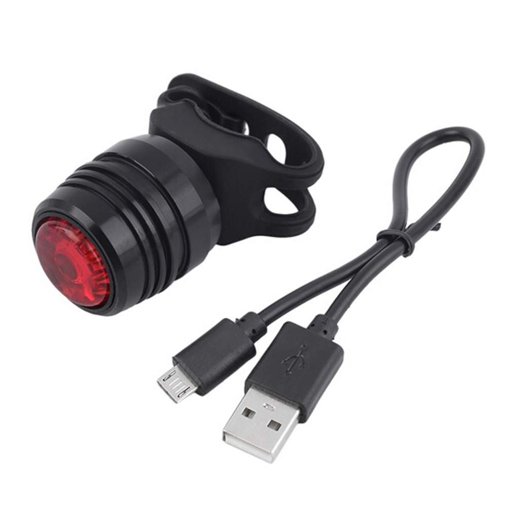 USB Rechargeable 3 Mode Bike Bicycle Red White LED Safety Rear Warning Ruby Tail Light