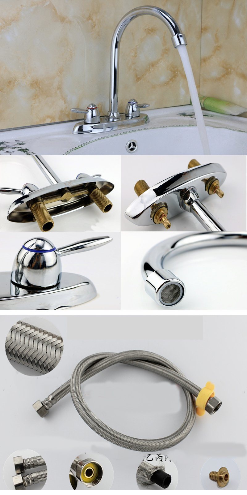 Durable Brass 2 Functions Hot & Cold Kitchen Faucet