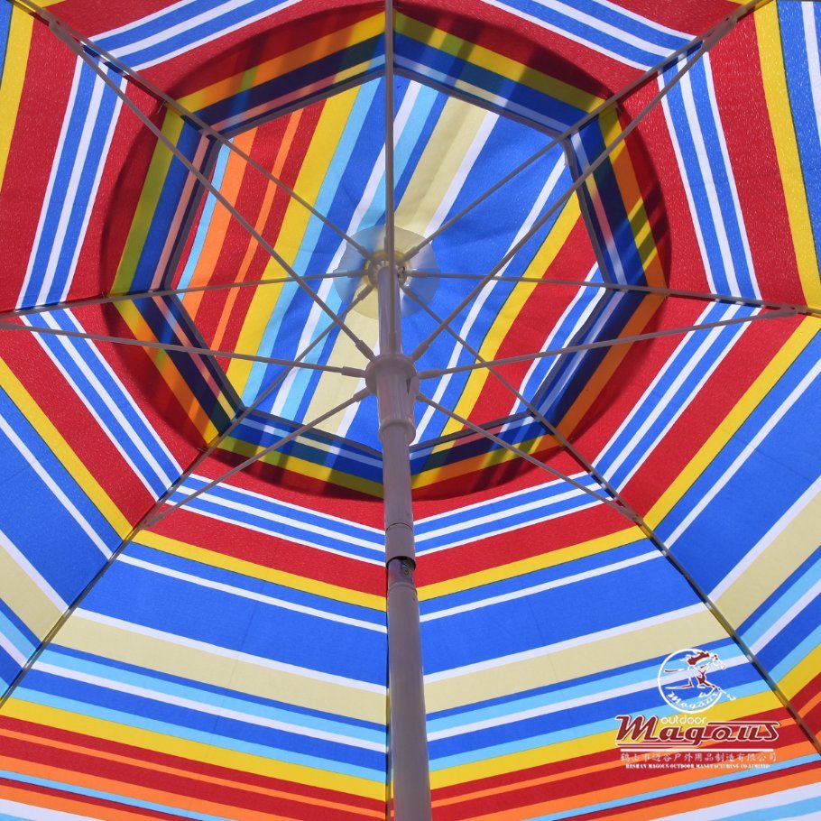 PVC Vinyl Tarpaulin Promotional Garden Parasol Beach Umbrella