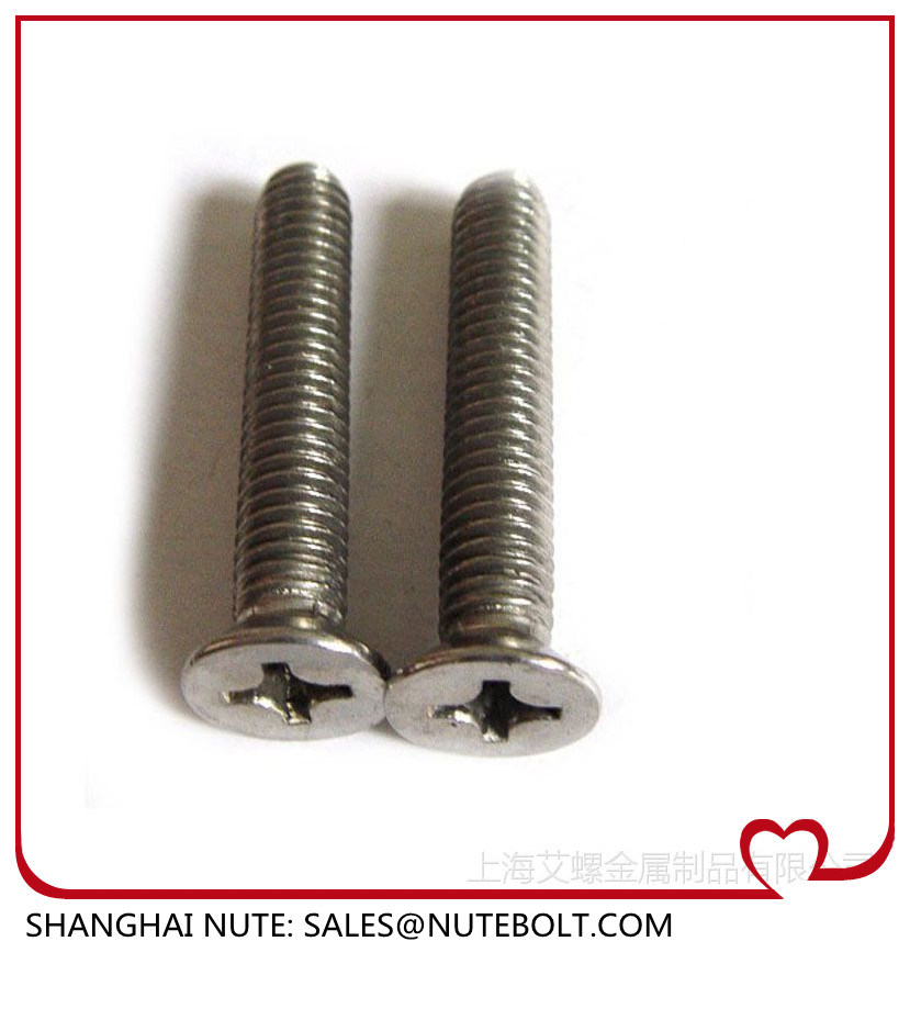 Csk Phillips Flat Head Machine Screw Stainless Steel DIN965 M4X6 to M4X50