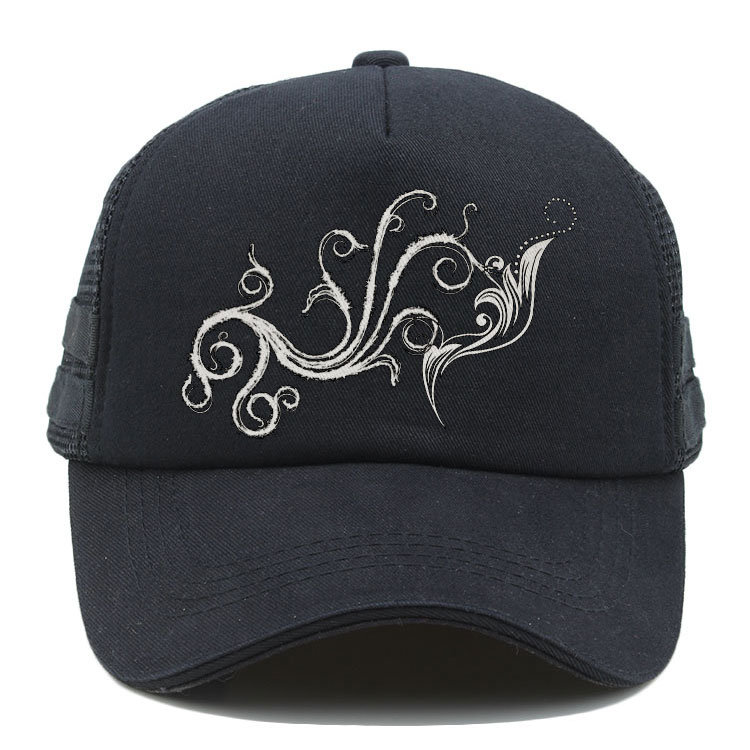 Wholesale Black Sublimated Printing Promotion Trucker Hat