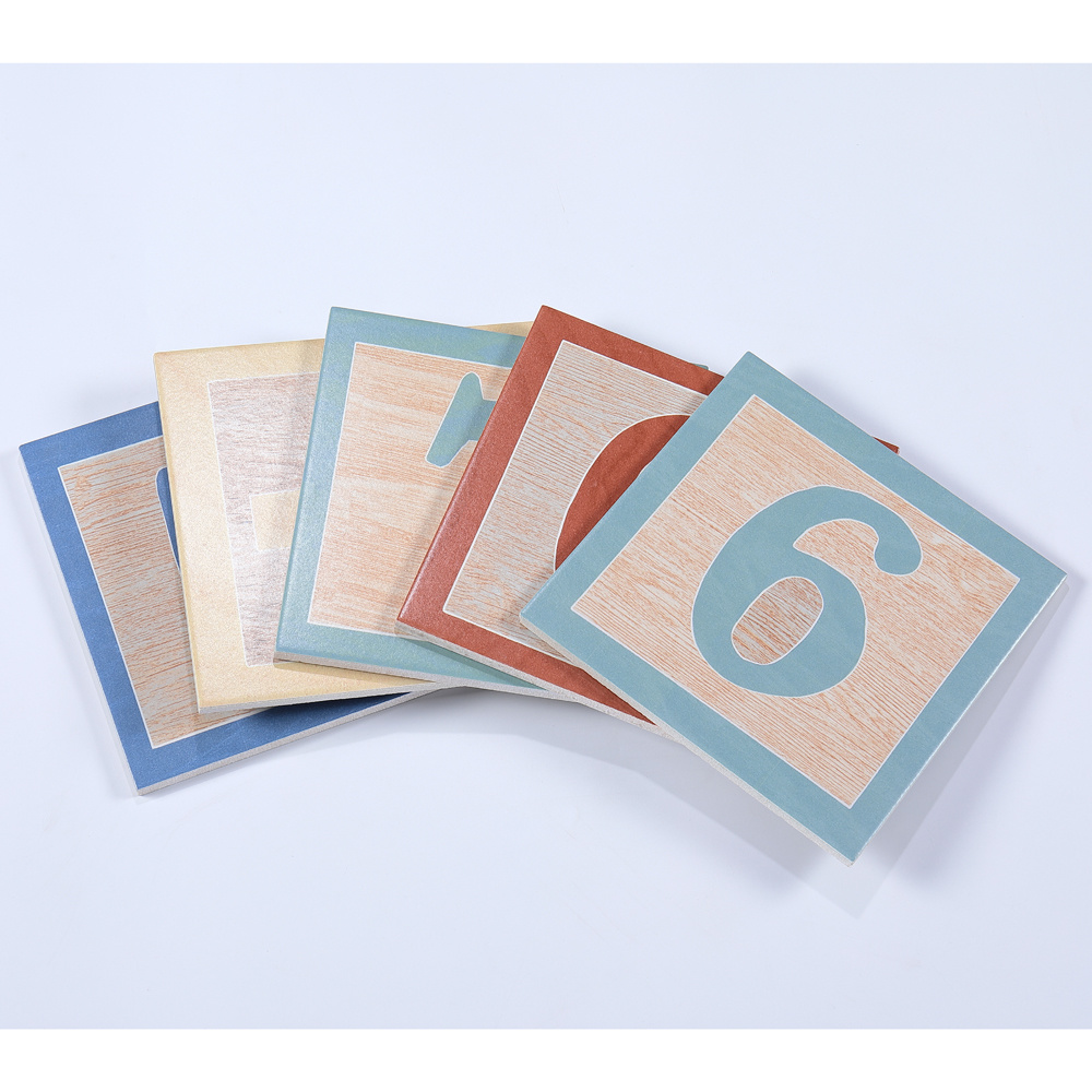 Ceramic Art Kids Numbers Decor Tiles