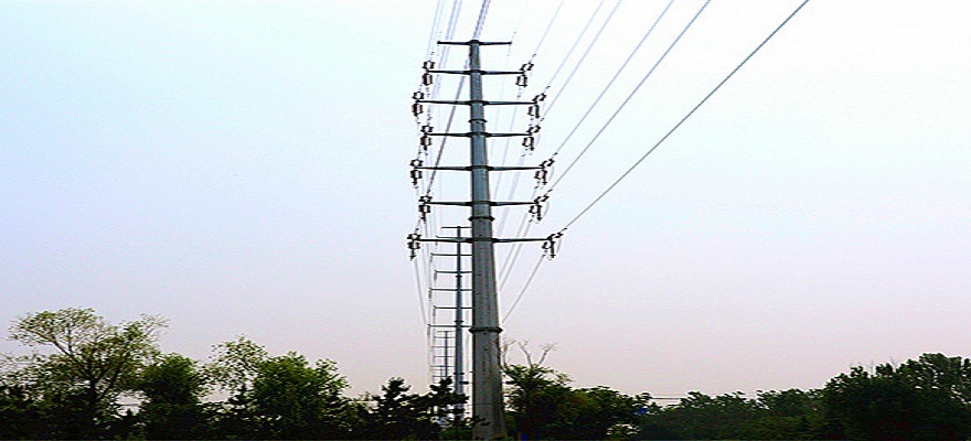 110kv Power Transmission Pole with Double Circuit