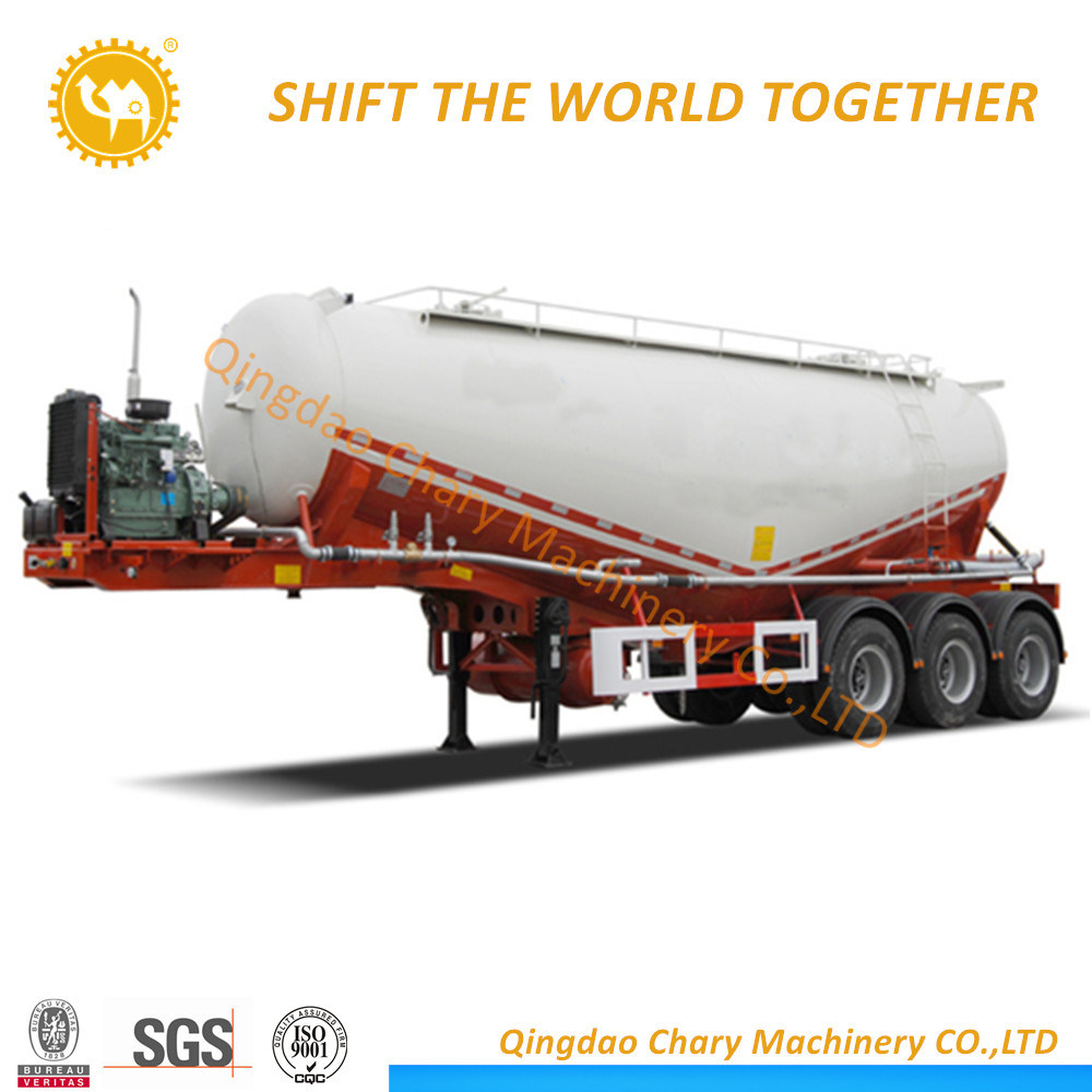 3 Axles Dry Bulk Cement Powder Truck for Dust Material Transport