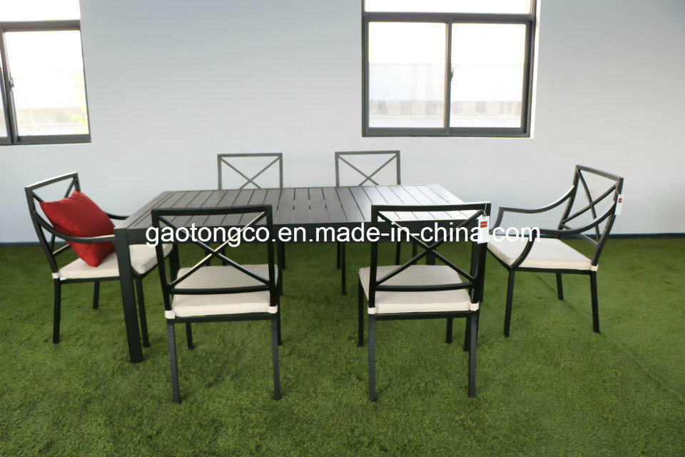 Luxury Patio Furniture Aluminum Powder Coated Garden Table Chair Set