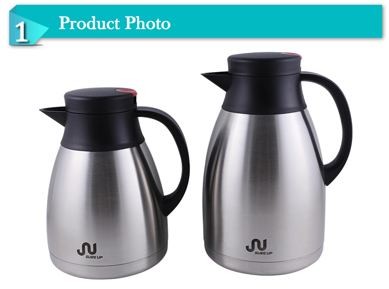 Best Sale Double Wall Stainless Steel Vacuum Jug (JSCD015)