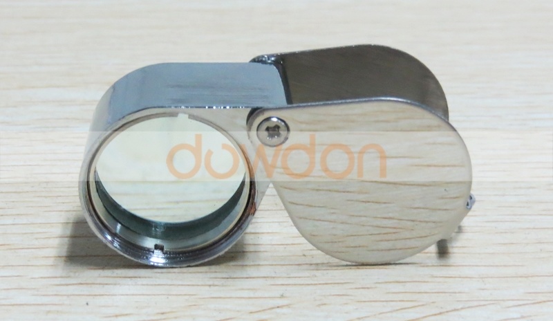 Wholesale Price Cheap 30 X 21mm Mini Silver Metal Pocket Magnifier 30X Magnifier