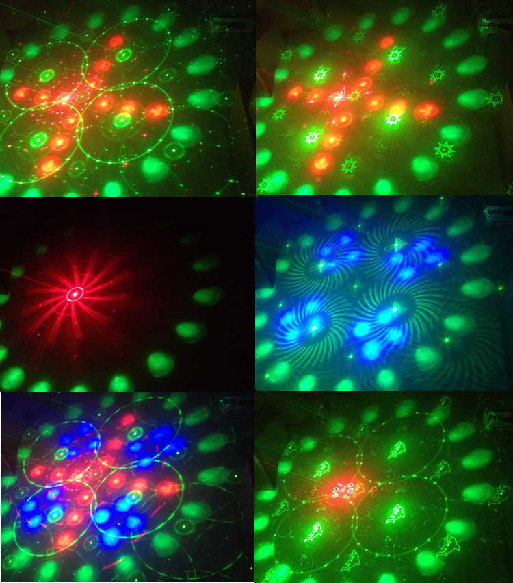 Disco RGB Moon System Flower Pattern LED Stage Laser Light