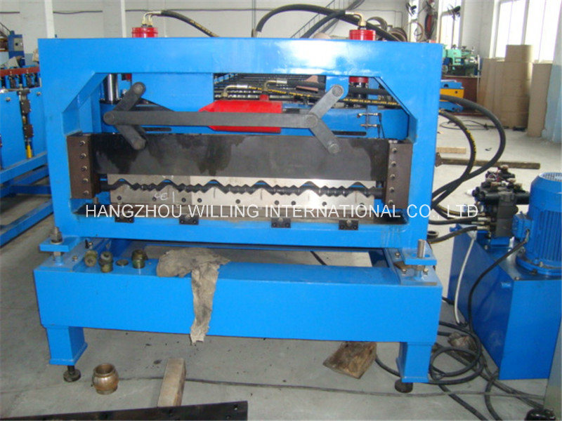 Hot Trapazoidal Glazed Steel Modular Tile Roof Roll Forming Machine