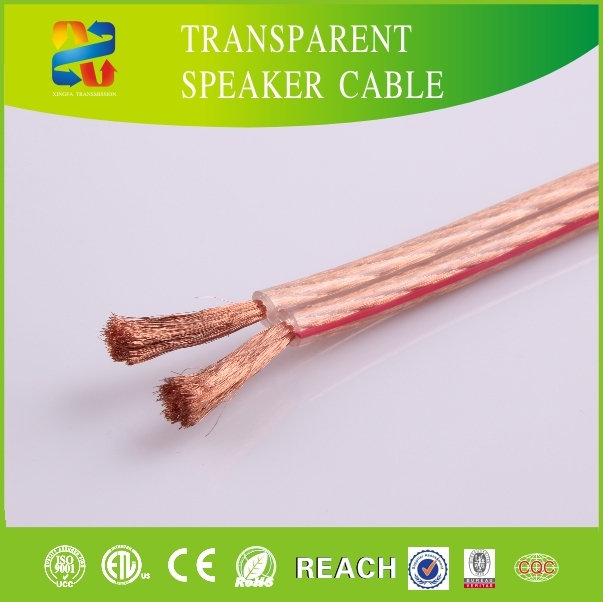 14AWG High End Transparant Speaker Cable with RoHS ETL