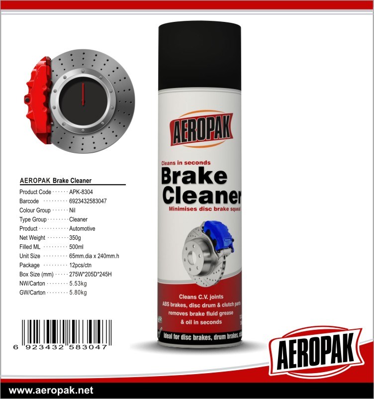 Aeropak High Efficiency Brake Cleaner for Car Cleaning