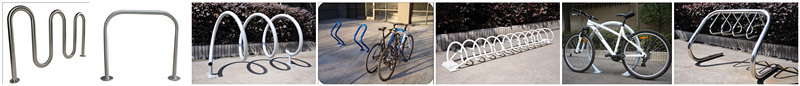 Outdoor Inverse-U Shape Bike Parking Rack