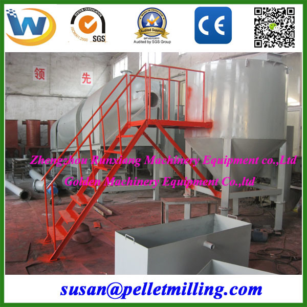 Wood Charcoal Sawdust Rice Husk Continuous Carbonization Furnace, Carbonization Stove