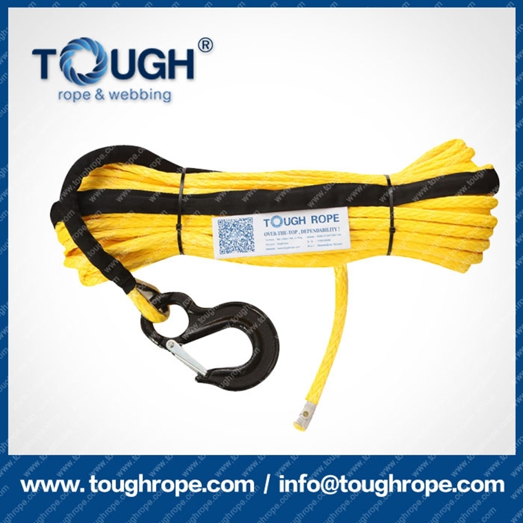 Tough UHMWPE Rope Synthetic Electric Winch Rope for ATV UTV