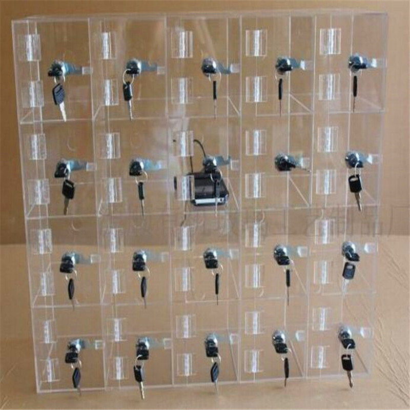 Clear Acrylic Mobile Phone Storage Box