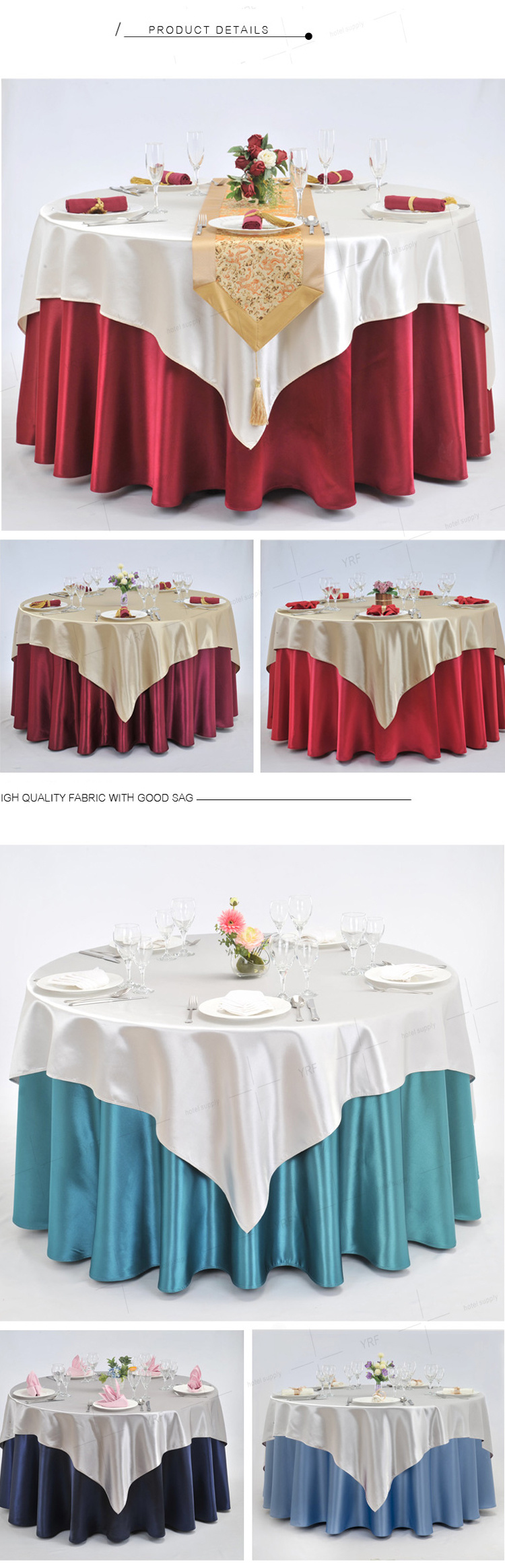 Table Napkin/ Party Chair Cloth /Banquet Hotel Restaurant Tablecloth Hotel Supply