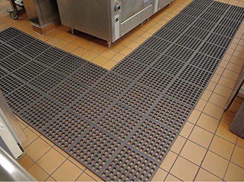 Custom Drainage-Holes, Anti-Fatigue Rubber Floor Mat