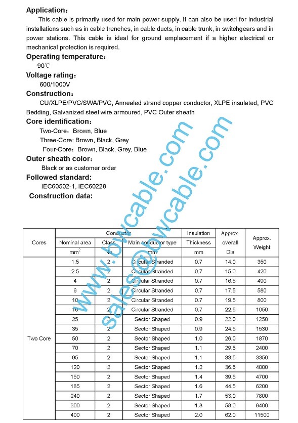 Nyy-J Cable Underground Nyy-J Underground Power Cable Qvs Armoured Cable Stainless Steel Wire Cable Steel Cable Belt Stripping Wire