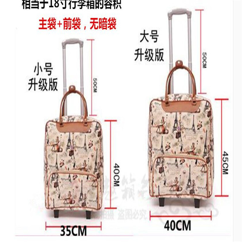 New Travel Carry-on Luggage Bag Faux Leather Canvas Duffle Bag