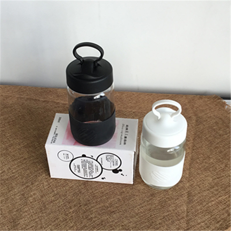 New and Hot Selling Customized Borosilicate Glass Sports Water Bottle