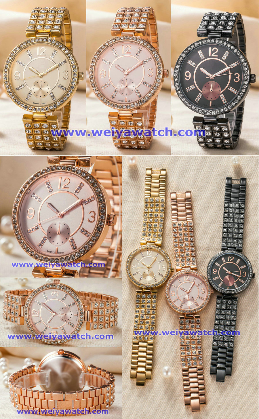 Wholesale Custom Jewelry Fashion Lady Quartz Gift Wrist Watches (WY-17004C)